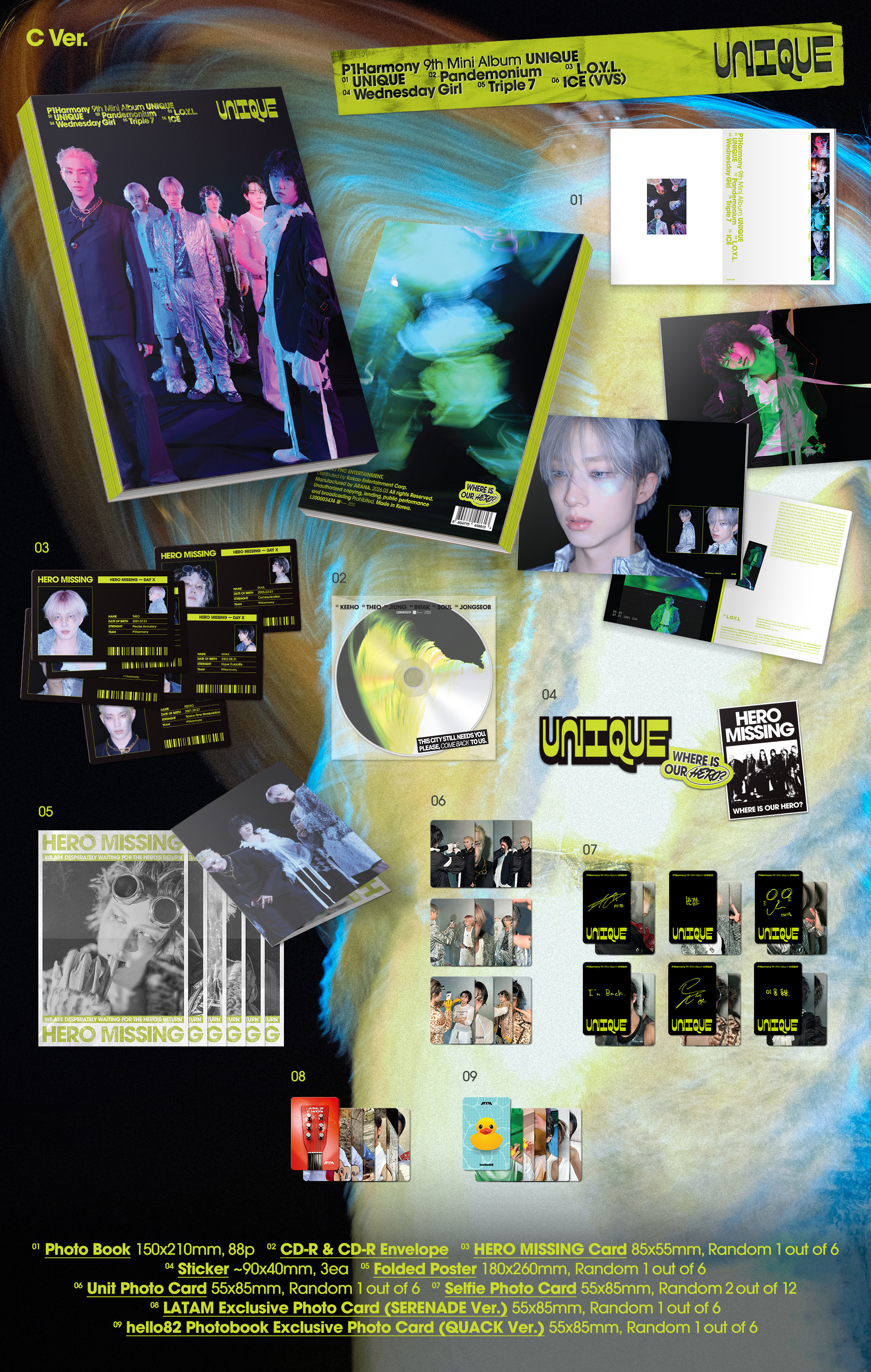 P1HARMONY UNIQUE PHOTOBOOK CON BENEFICIO hello82